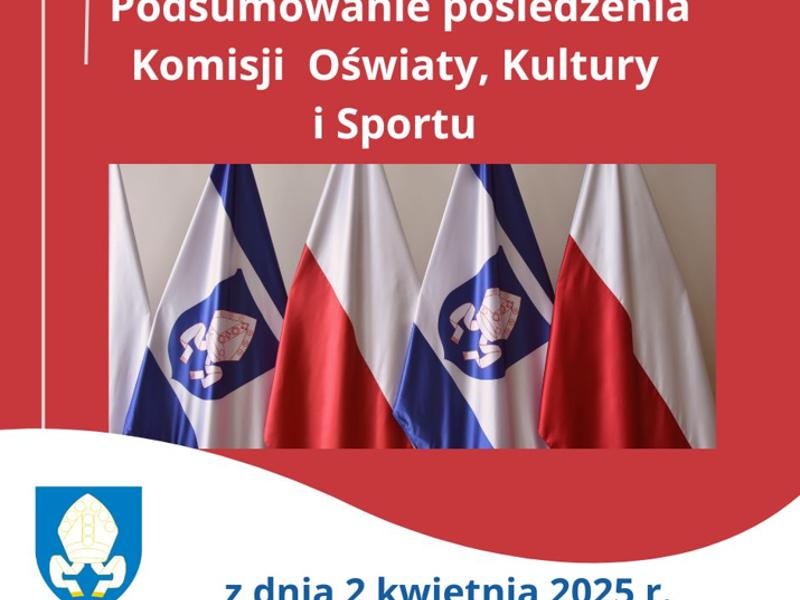 Baner Komisje Rady Miejskiej w Tarczynie