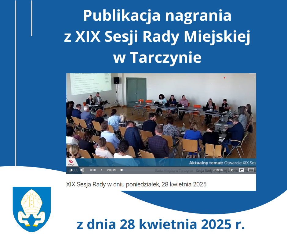 publikacja nagrania z sesji rady miejskiej