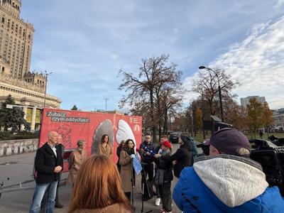 konferencja prasowa zorganizowana przez Polski Alarm Smogowy