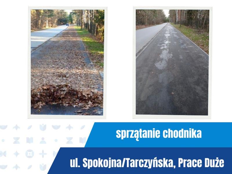 sprzątanie chodnika_prace