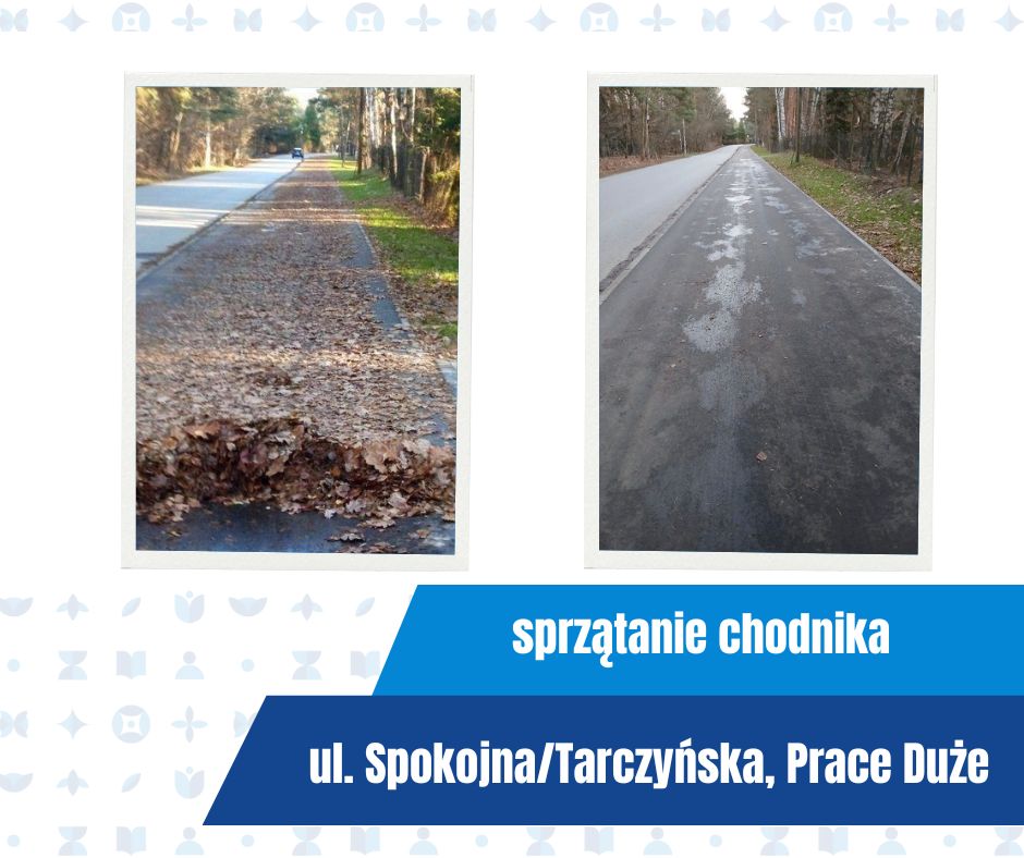 sprzątanie chodnika_prace