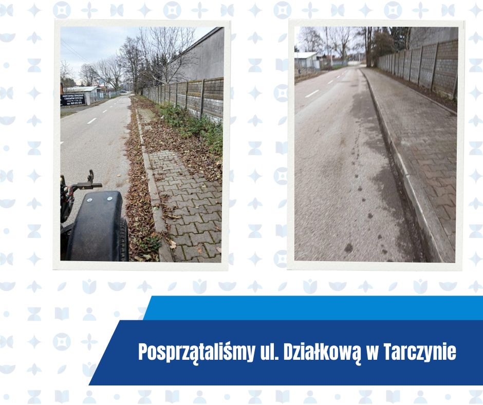 ul. Działkowa w Tarczynie