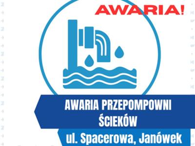 Awaria przepompowni ścieków