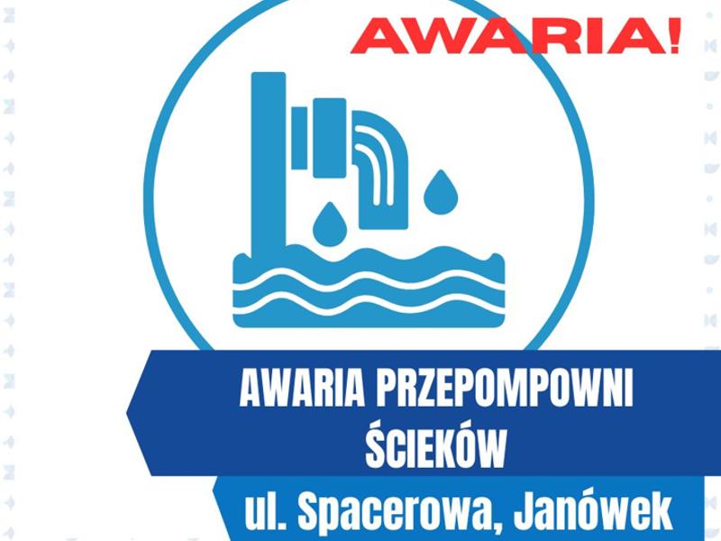 Awaria przepompowni ścieków