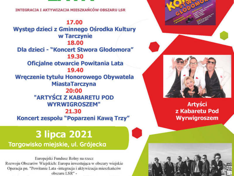 Oficjalny plakat Powitania Lata w Tarczynie