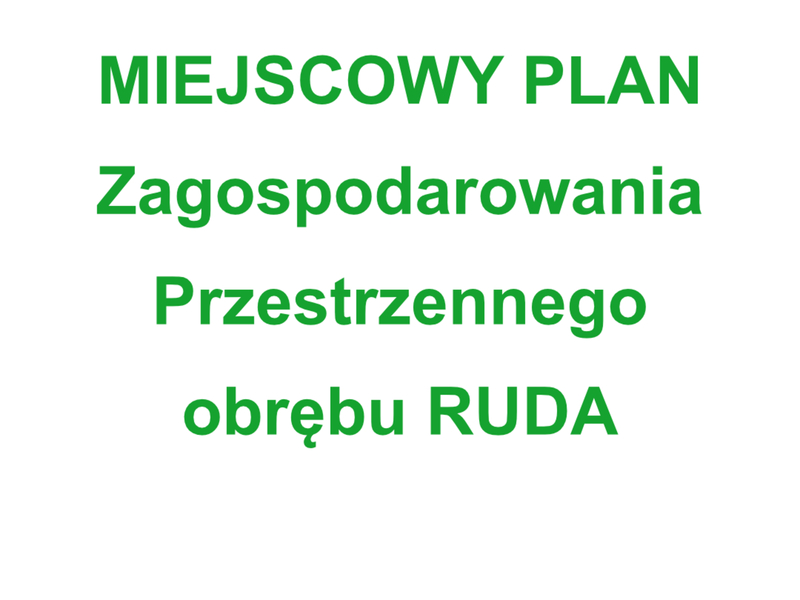 mpzp obrębu Ruda