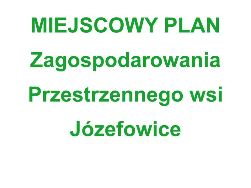 mpzp Józefowice