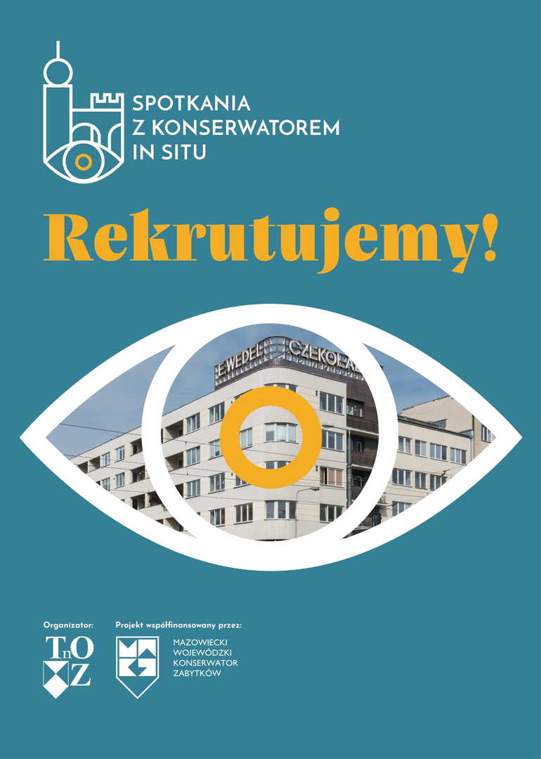 Plakat promujący spotkania z konserwatorem in-situ