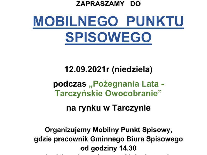 Mobilny Punkt Spisowy