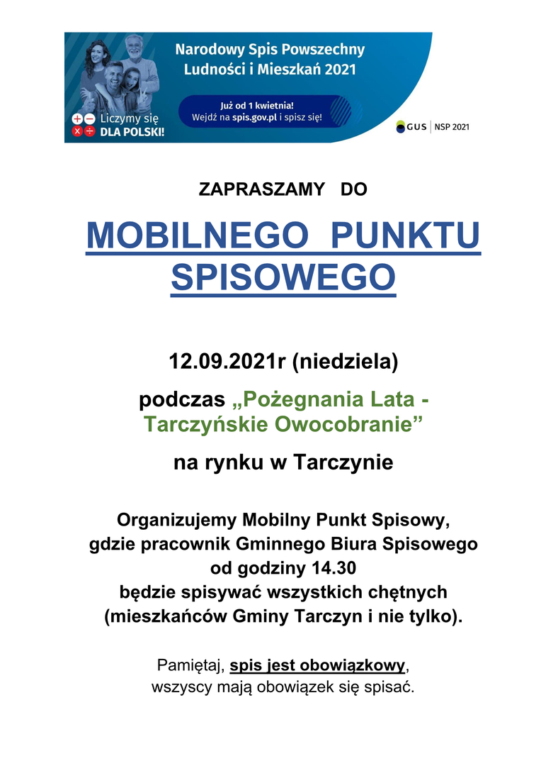 Mobilny Punkt Spisowy