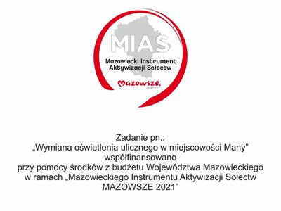 Tablica informacyjna MIAS Mazowsze 2021 Many