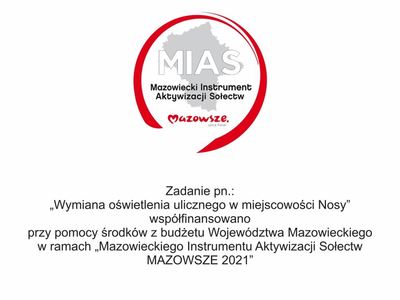 Tablica informacyjna MIAS Mazowsze 2021 Nosy