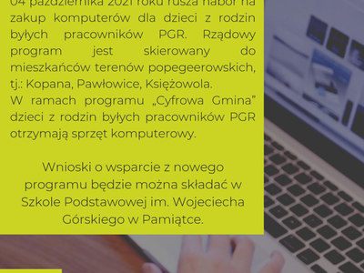 Plakat dotyczący projektu