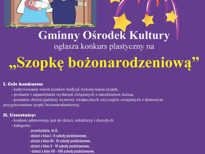 Konkurs na Szopkę bożonarodzeniową