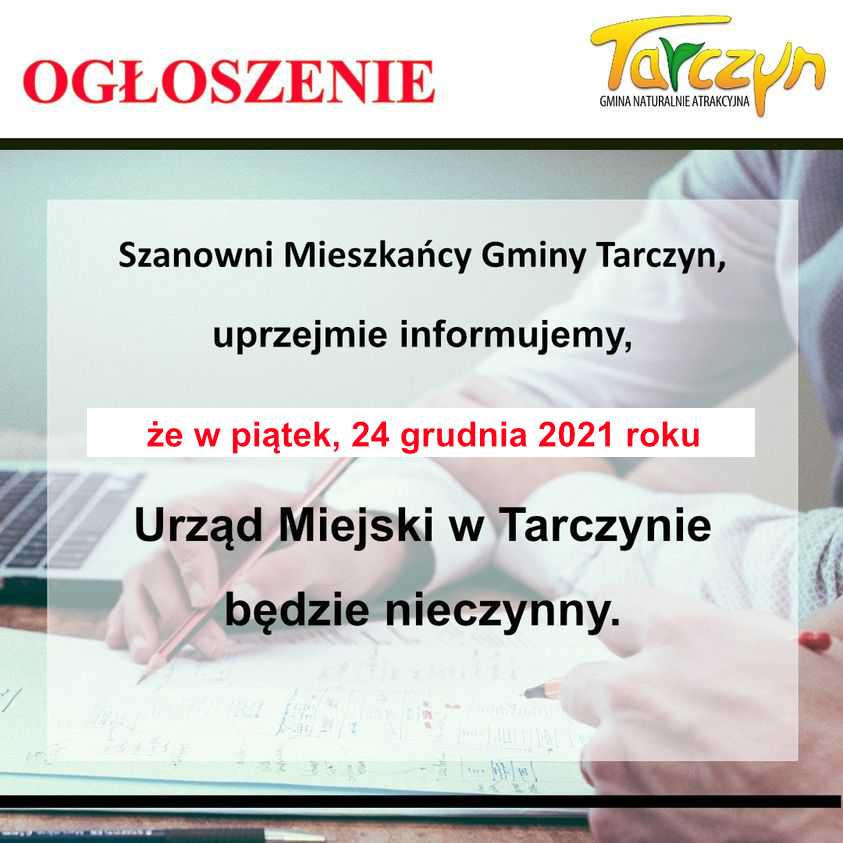 24 grudnia Urząd nieczynny