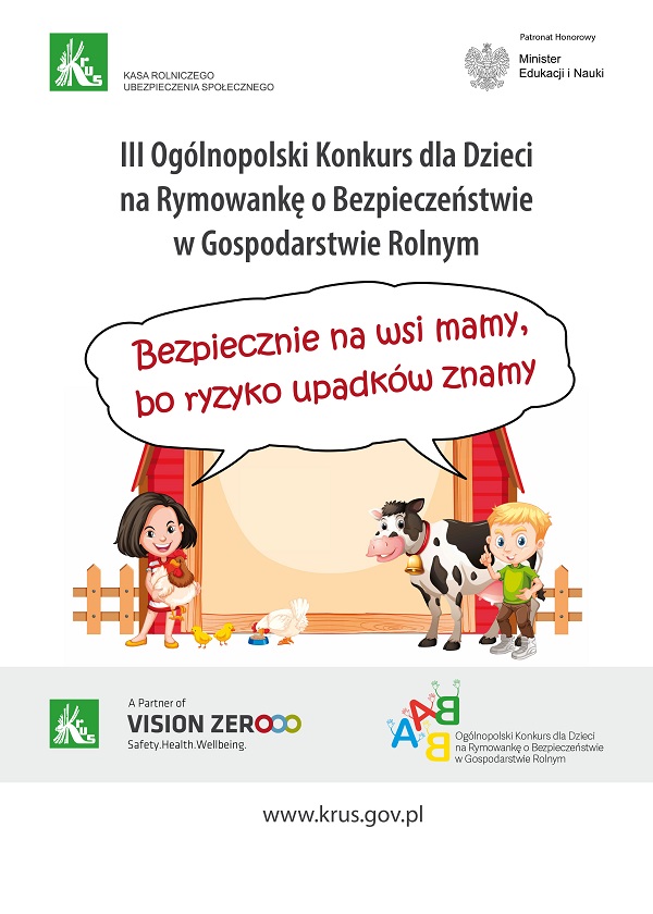 Plakat promujący konkurs KRUS