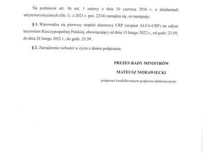 Zarządzenie nr 32 Prezesa Rady Ministrów