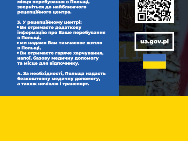 Ulotka w języku ukraińskim