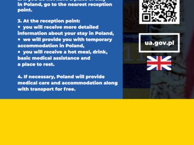 Ulotka w języku angielskim
