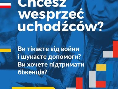 Plakat promujący pomoc Ukrainie