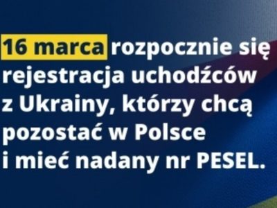 Baner na temat nadania numeru PESEL