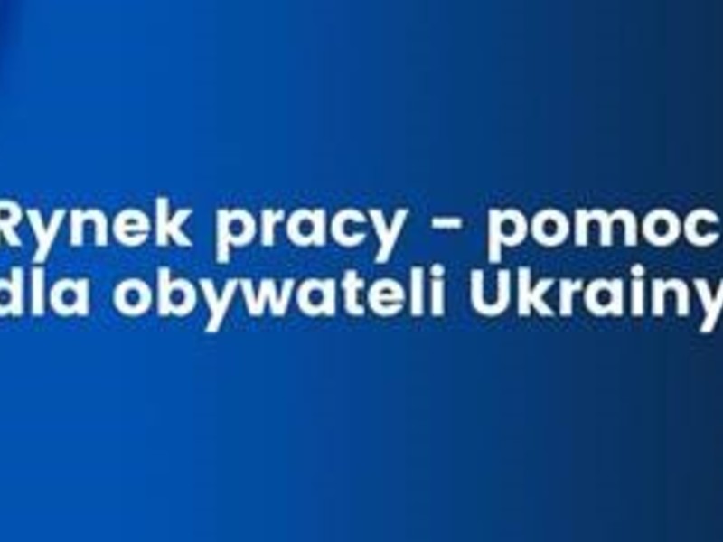 Baner Rynek pracy dla obywateli Ukrainy