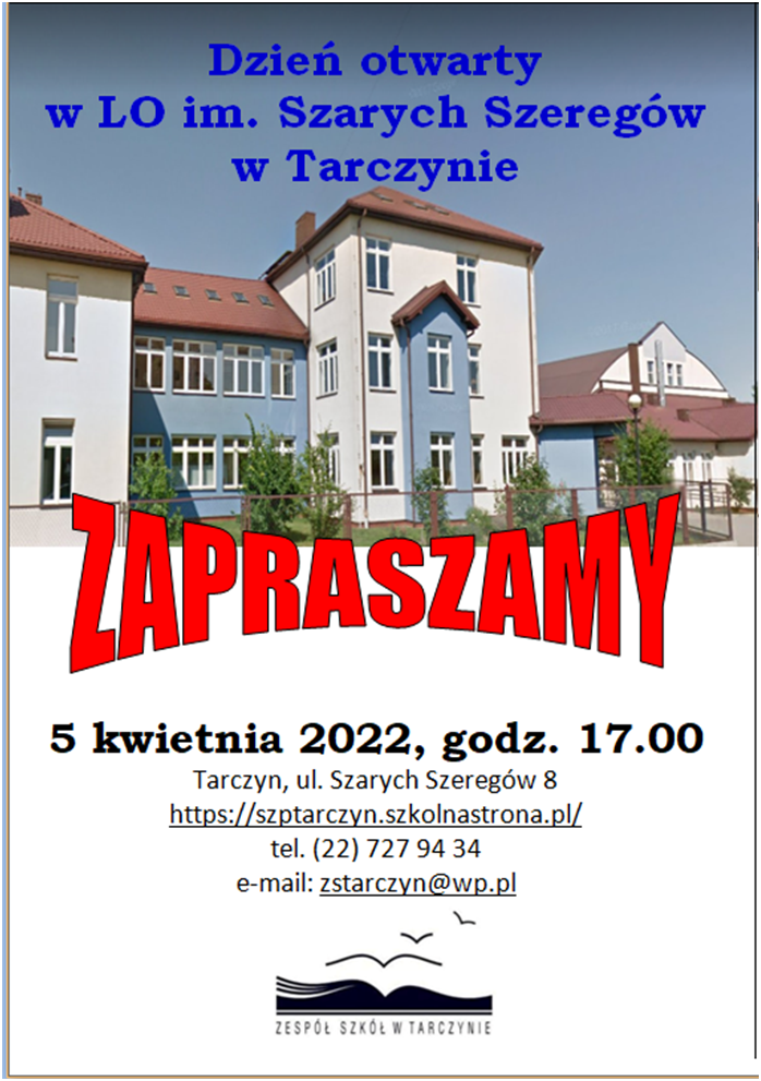 Zaproszenie na dzień otwarty