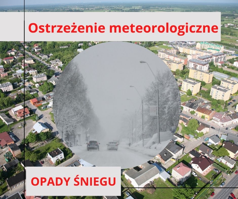 ostrzeżenie meteorologiczne - opady śniegu