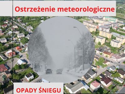 ostrzeżenie meteorologiczne - opady śniegu