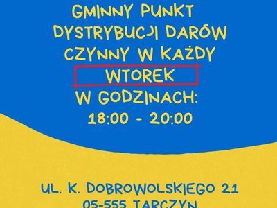 zmiana terminów wydawania darów dla uchodźców z Ukrainy