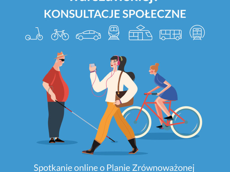 Plakat informujący o konsultacjach społecznych