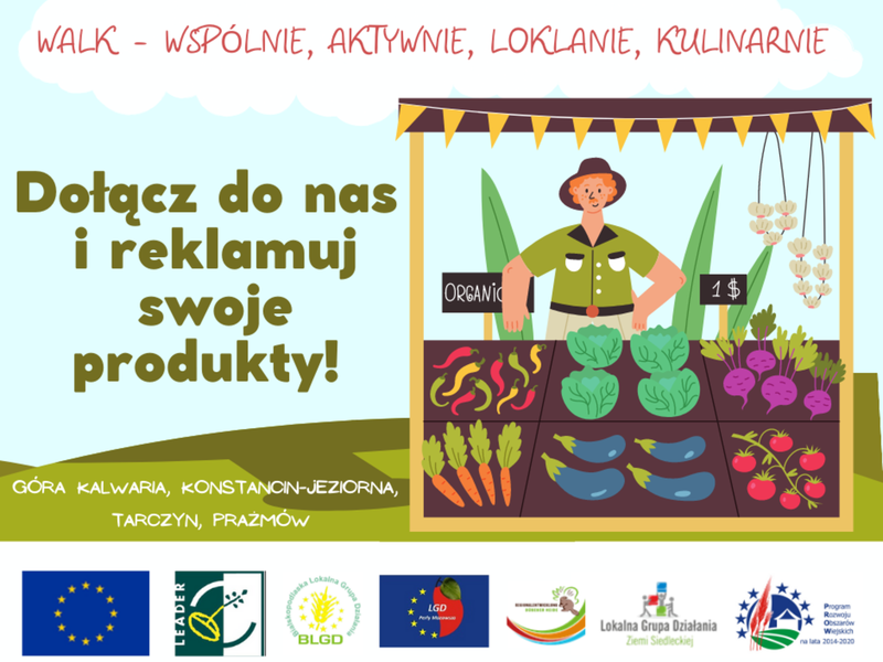 Baner projektu "Walk - Wspólnie, Aktywnie, Lokalnie, Kulinarnie"