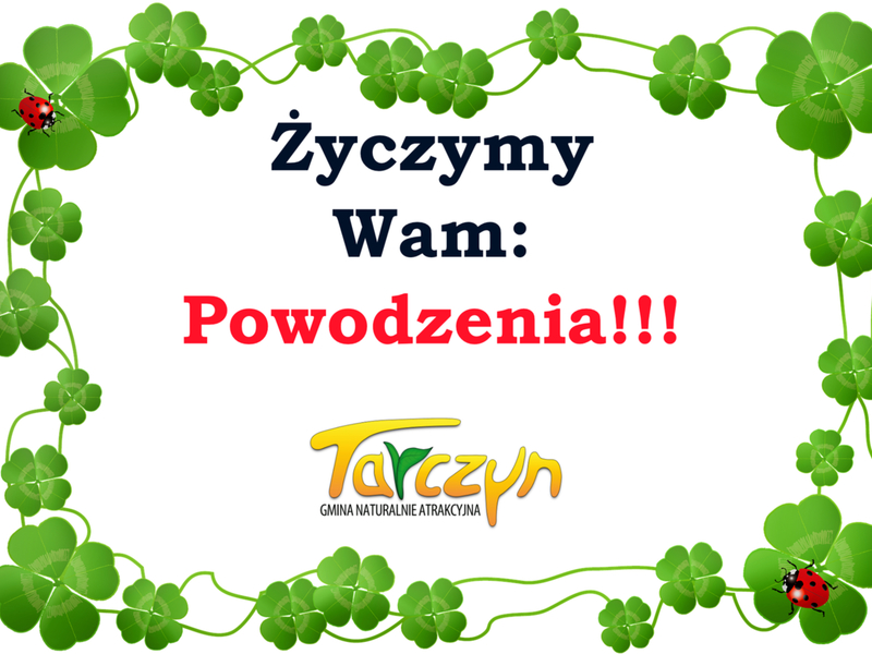 Baner Życzymy Wam Powodzenia dla ósmoklasistów