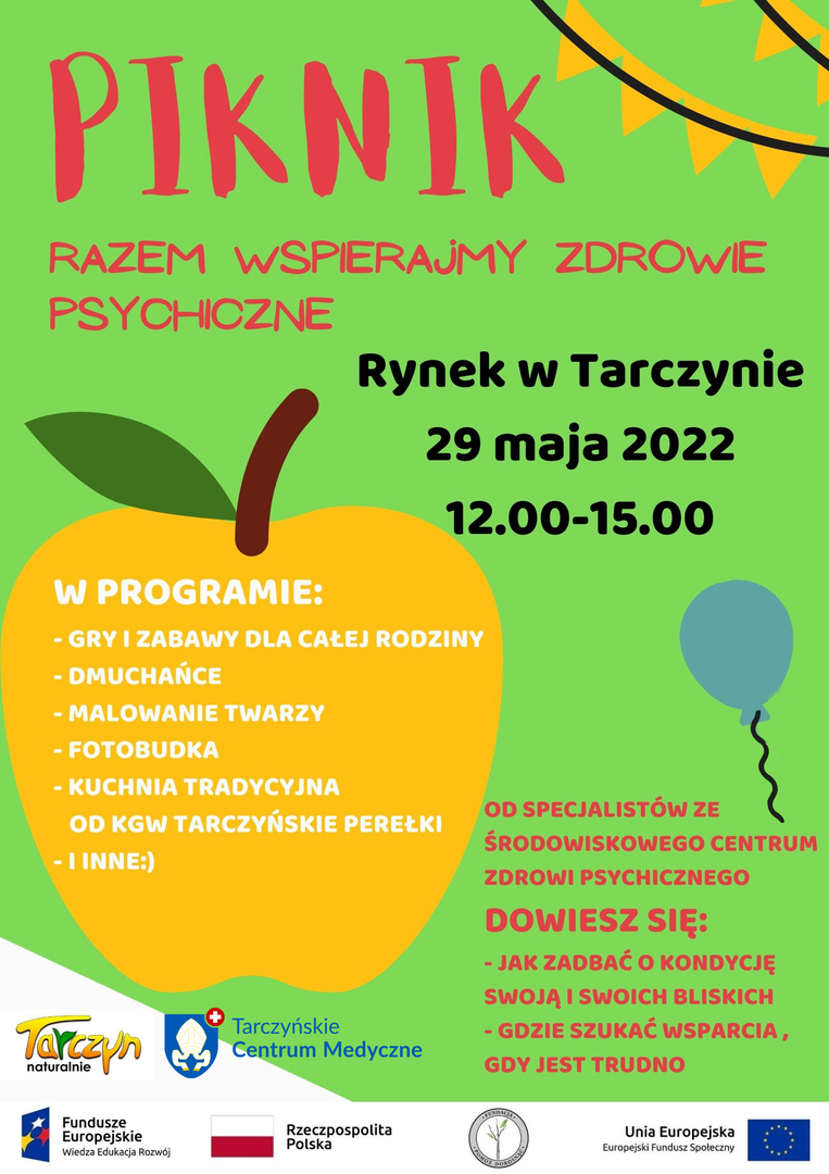 zaproszenie na piknik w Tarczynie