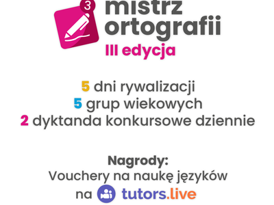 Mistrz ortografii III edycja baner