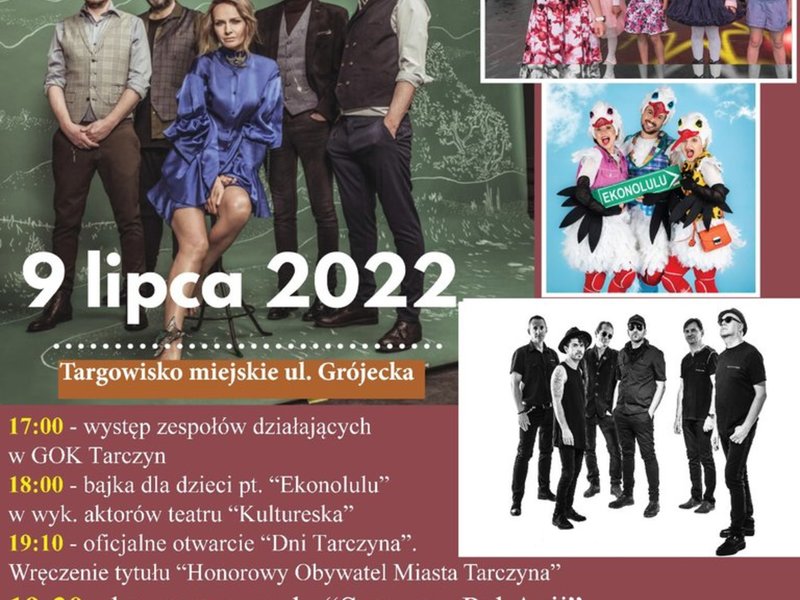 Plakat promujący Dni Tarczyna