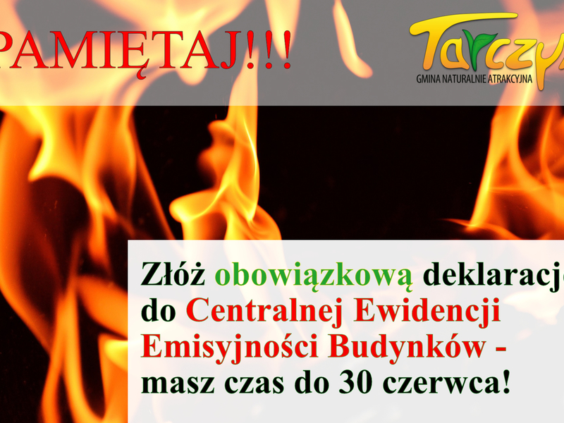 Baner zachęcający do złożenia deklaracji CEEB