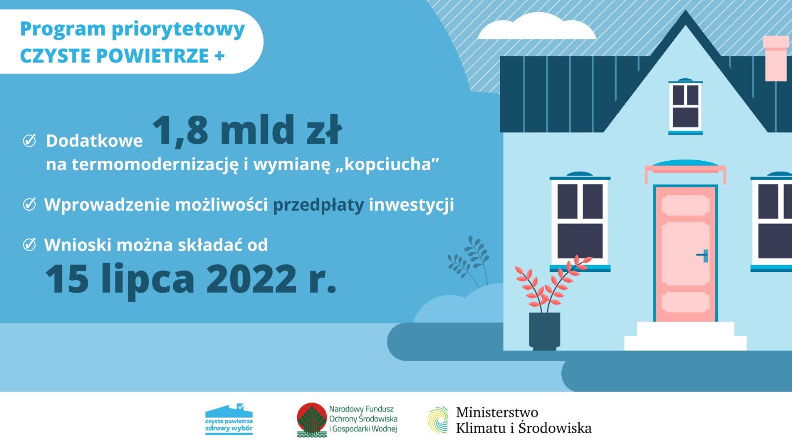 Baner programu Czyste Powietrze+