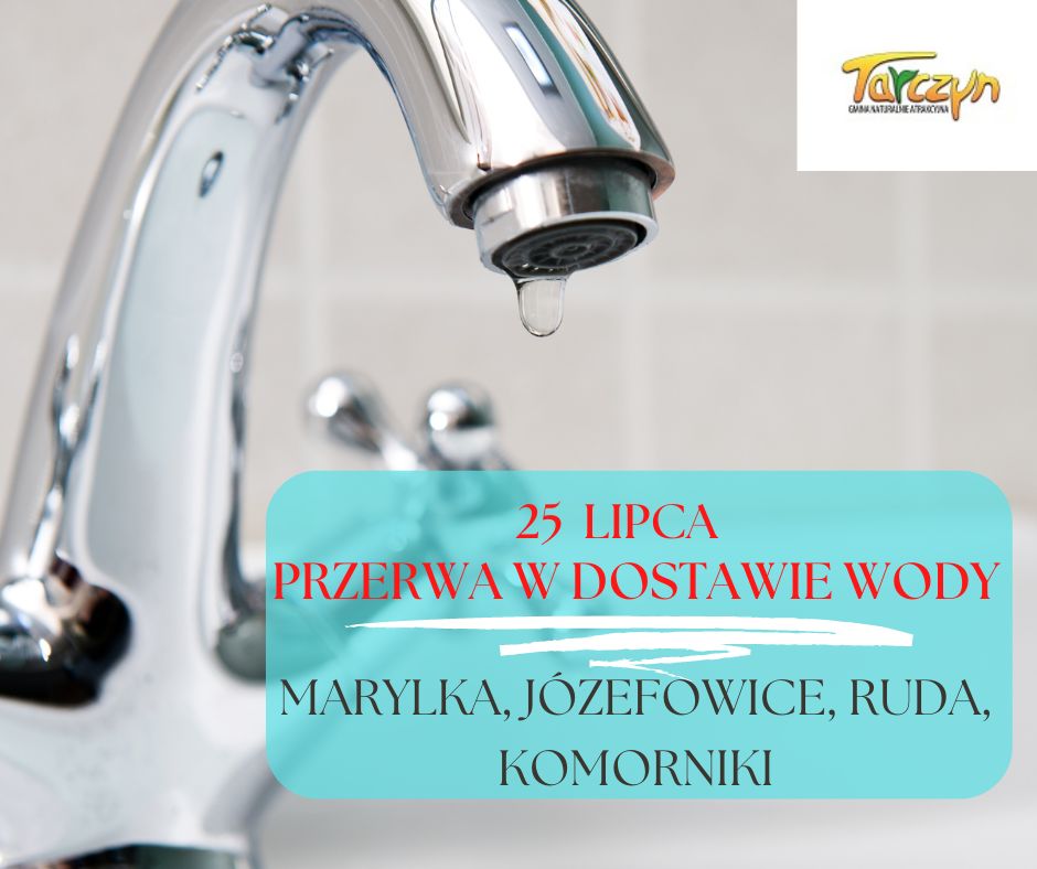 informacja o przerwie w dostawie wody