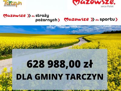 628 988,00 dla Gminy Tarczyn grafika