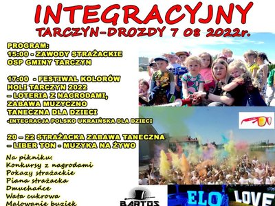plakat piknik strażacki