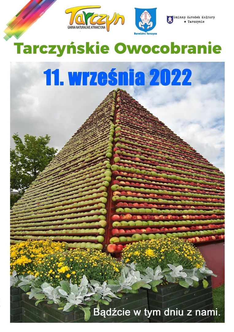 Plakat promujący Tarczyńskie Owocobranie