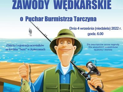 Plakat zawody wędkarskie 2022