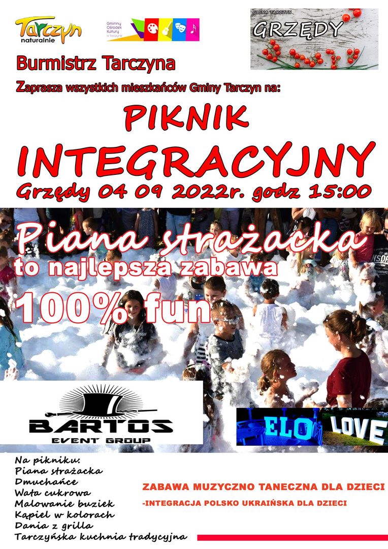 Plakat promujący piknik integracyjny
