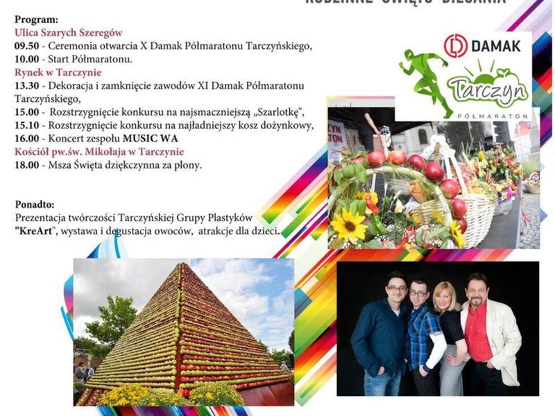 Plakat promujący Tarczyńskie Owocobranie