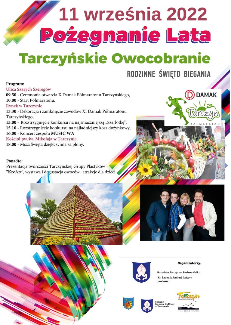 Plakat promujący Tarczyńskie Owocobranie