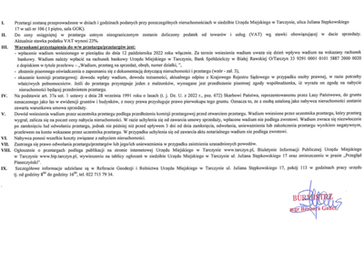 przetarg na nieruchomości Stefanówka październik 2022