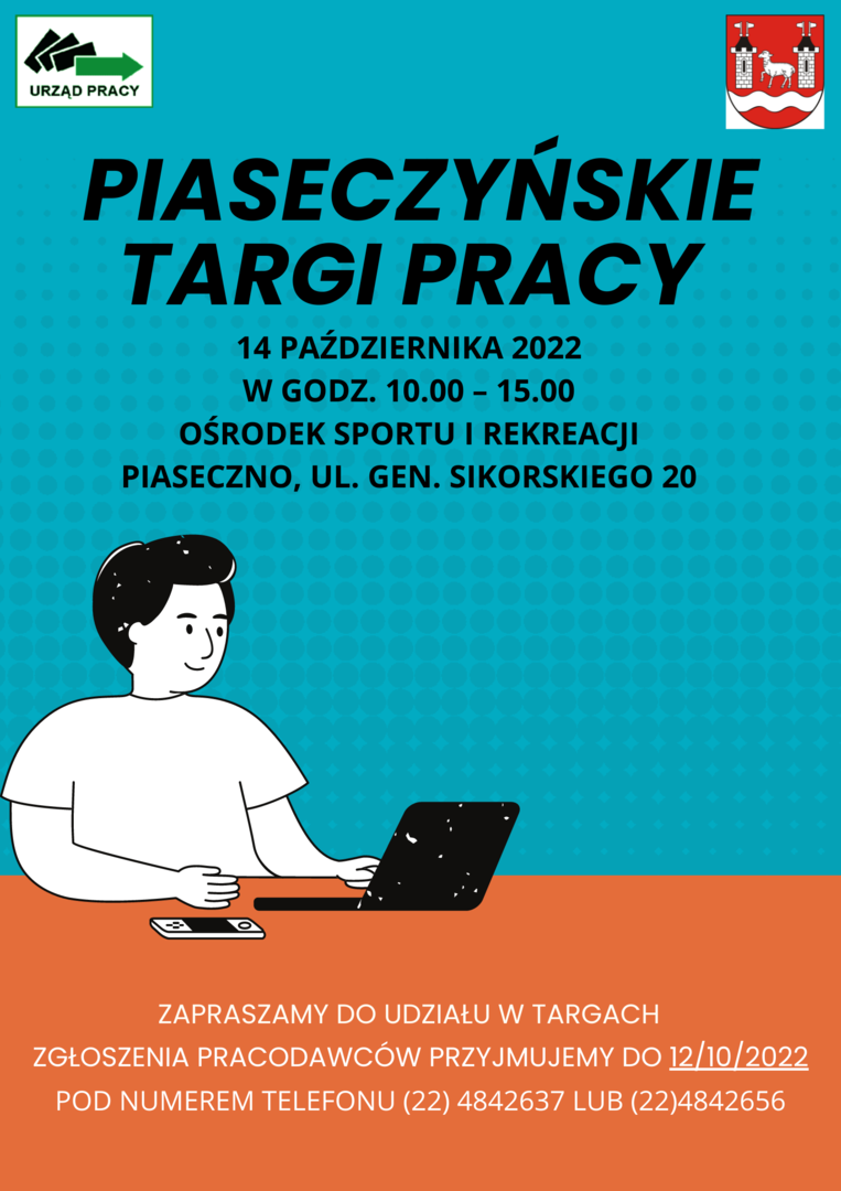 Plakat promujący Targi Pracy w Piasecznie