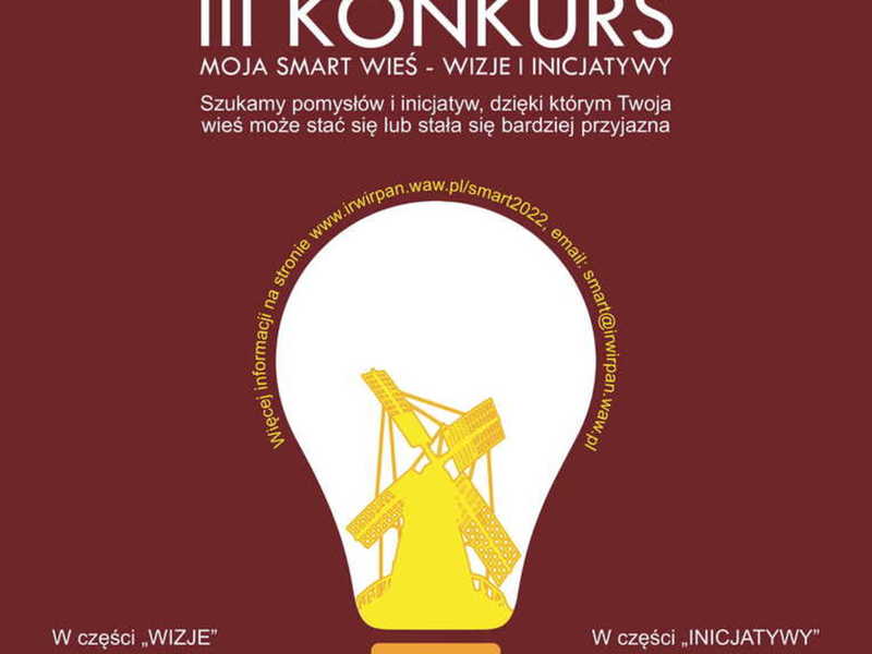 Plakat promujący konkurs Smart WIEŚ