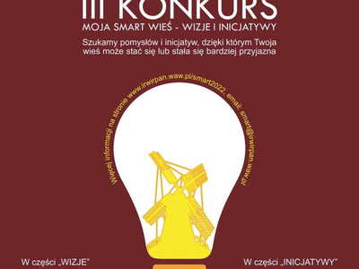 Plakat promujący konkurs Smart WIEŚ